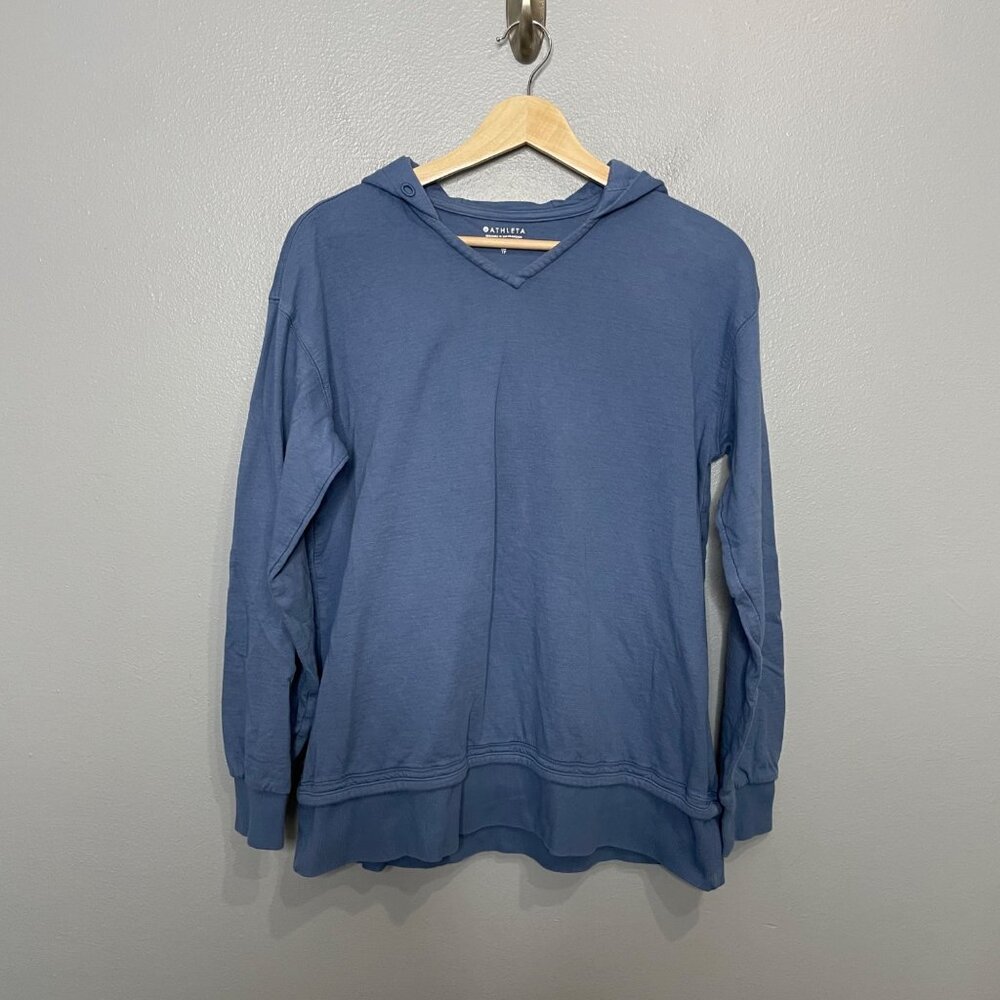 ATHLETA sundown alliance hoodie sweatshirt in cottage blue size XS - Picture 2 of 7